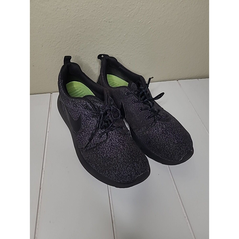 Nike Roshe One 599432-017 Womens 8 Black Gray Running Sneakers
